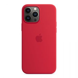 Чехол накладка iPhone 13 Pro Max 6.7" Silicone Case Gel (Красный)
