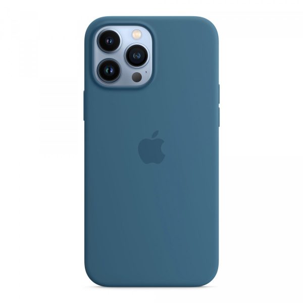 Чехол накладка iPhone 13 Pro Max 6.7" Silicone Case Gel (Полярная лазурь)