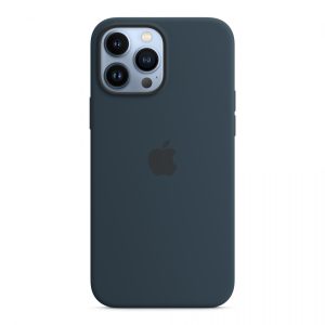 Чехол накладка iPhone 13 Pro Max 6.7" Silicone Case Gel (Синий омут)