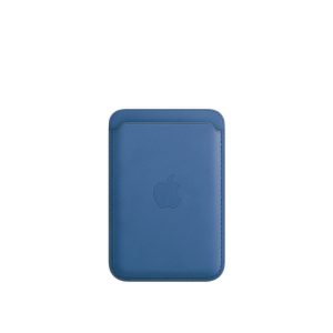 Чехол-бумажник MagSafe Gel для iPhone, кожаный (Полярная Лазурь)