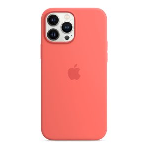 Чехол накладка iPhone 13 Pro 6.1" Silicone Case Gel (Розовый помело)