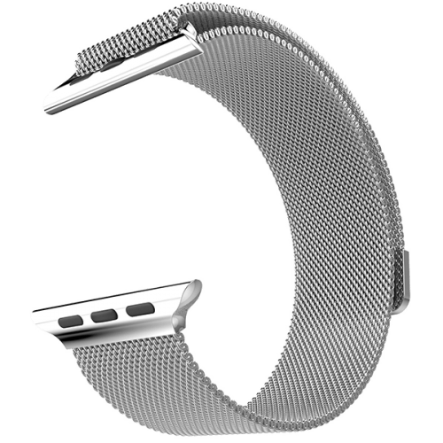 Ремешок Milanese для Apple Watch 42/44/45mm, миланский сетчатый Серебристый