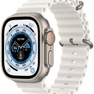 Apple Watch Ultra GPS + Cellular 49 мм корпус из титана ремешок Ocean белого цвета