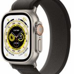 Apple Watch Ultra GPS + Cellular 49 мм корпус из титана ремешок Trail черного/серого цвета