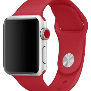 Ремешок силиконовый Sport Band для Apple Watch 38/40/41 mm Красный