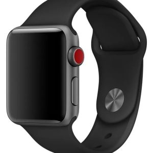 Ремешок силиконовый Sport Band для Apple Watch 38/40/41 mm Черный