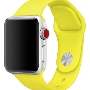 Ремешок силиконовый Sport Band для Apple Watch 42/44/45 mm Желтый
