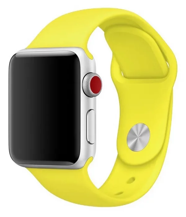 Ремешок силиконовый Sport Band для Apple Watch 38/40/41 mm Желтый