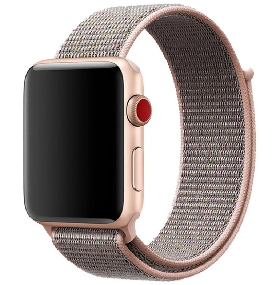 Ремешок для Apple Watch 38/40/41 нейлоновый Neylon Розовый