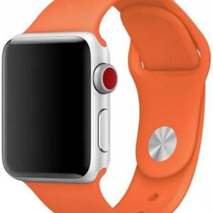 Ремешок силиконовый Sport Band для Apple Watch 42/44/45 mm Оранжевый