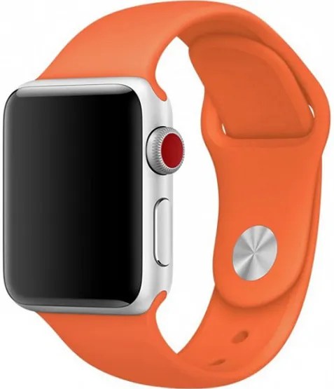 Ремешок силиконовый Sport Band для Apple Watch 38/40/41 mm Оранжевый