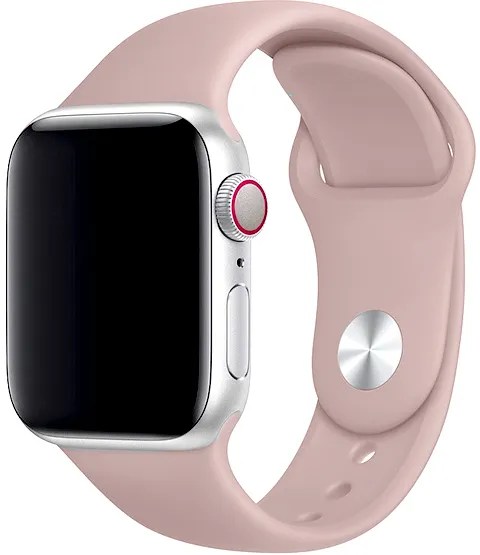 Ремешок силиконовый Sport Band для Apple Watch 38/40/41 mm Розовое золото