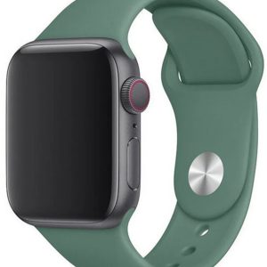 Ремешок силиконовый Sport Band для Apple Watch 42/44/45 mm Зеленый клевер