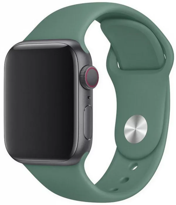 Ремешок силиконовый Sport Band для Apple Watch 38/40/41 mm Зеленый клевер