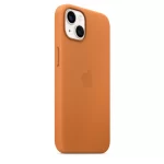 Кожаный чехол MagSafe для iPhone 13  Золотистая охра