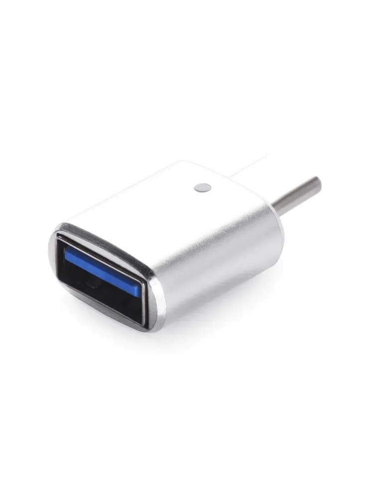 Переходник для Macbook iNeez Type-C to USB 2.0 converter+ Flash Cеребристый