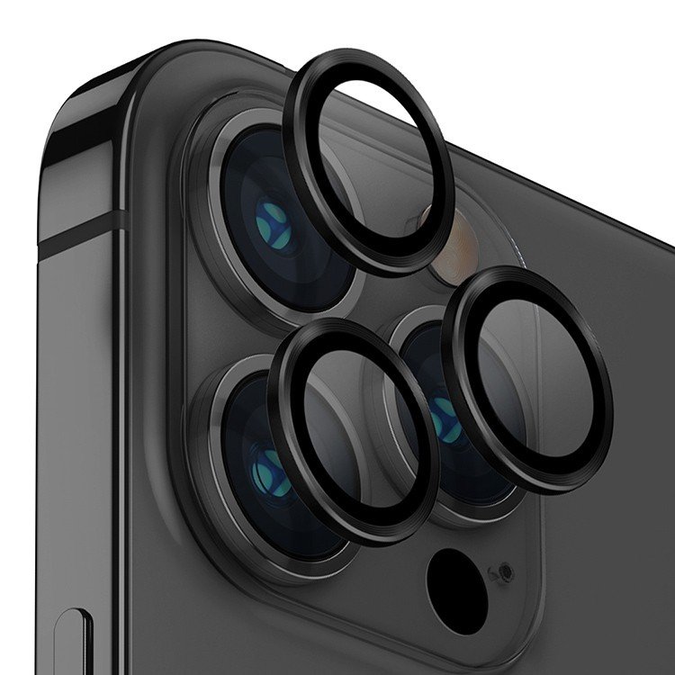 Защита объектива камеры Film iPhone 15 Pro / 15 Pro Max, черный (BLACK)