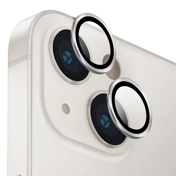 Защита объектива камеры UNIQ OPTIX iPhone 14 / 14 Plus, серебро (SILVER)