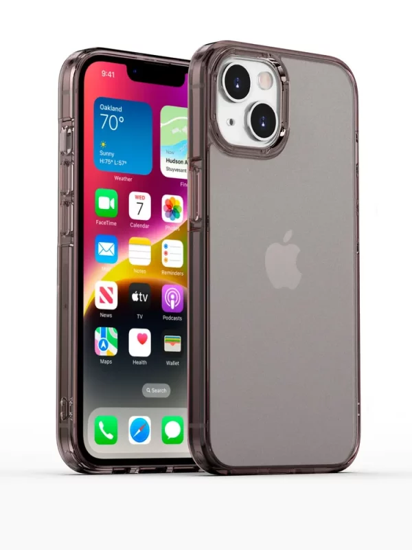 Чехол накладка iPhone 14 Plus 6.7" Gurdini Alba Series Protective Черный матовый