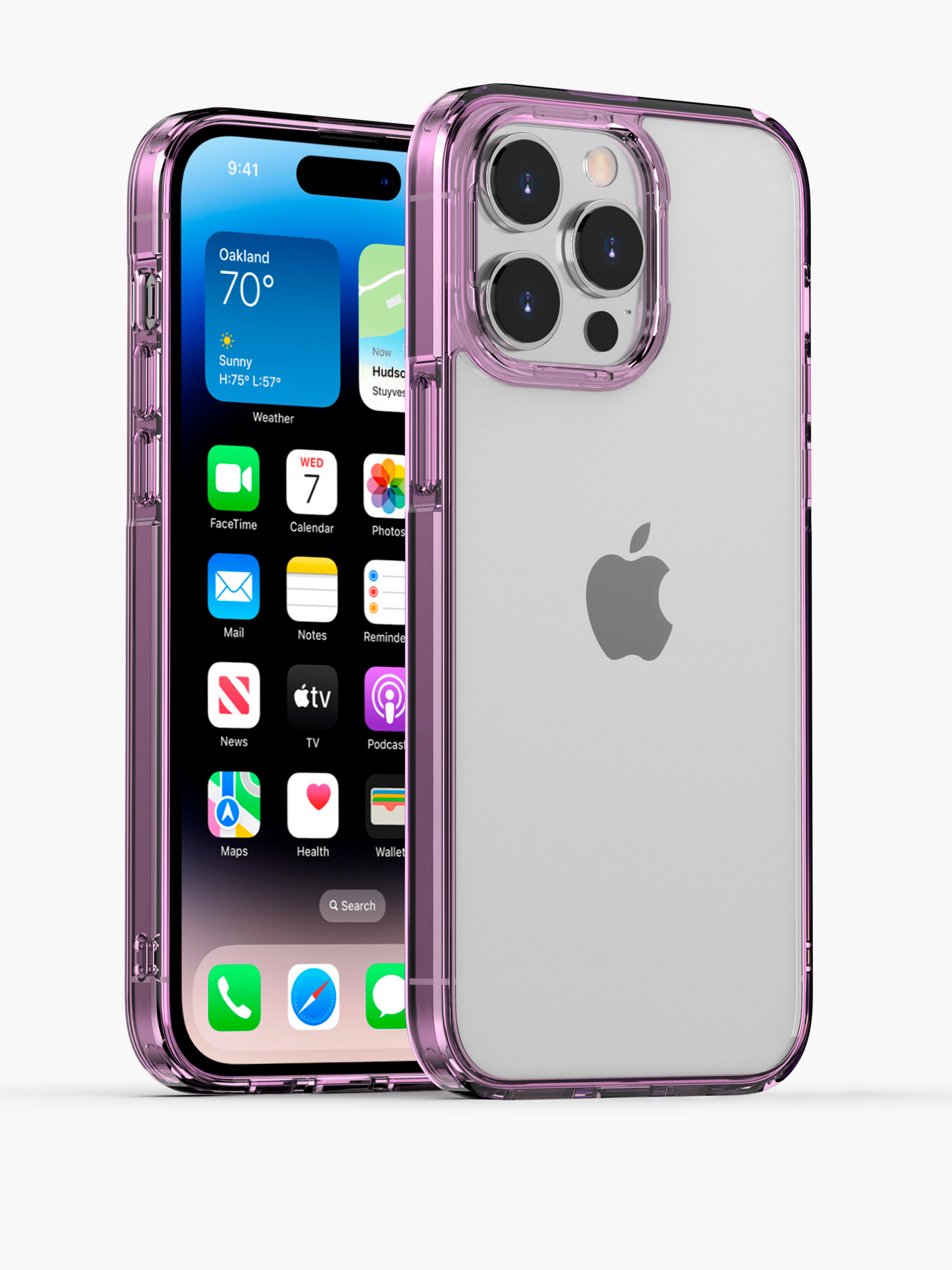 Чехол накладка iPhone 14 Pro 6.1" Gurdini Alba Series Protective Фиолетовый
