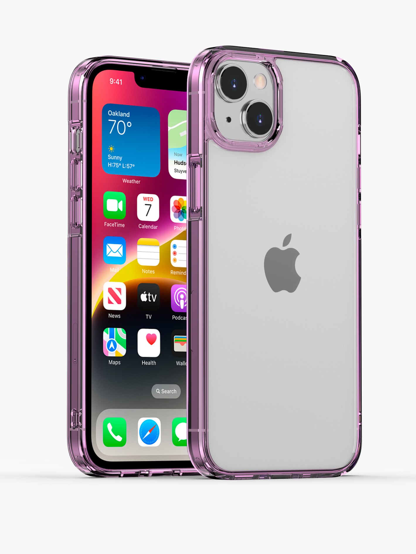 Чехол накладка iPhone 14 Plus 6.7" Gurdini Alba Series Protective Фиолетовый