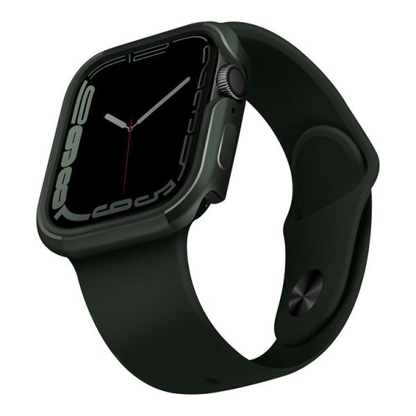 Чехол металлический Uniq Valencia для Apple Watch 45/44 мм Зеленый