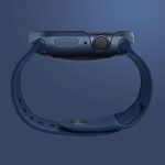 Чехол металлический Uniq Valencia для Apple Watch 45/44 мм Синий