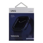 Чехол металлический Uniq Valencia для Apple Watch 45/44 мм Синий