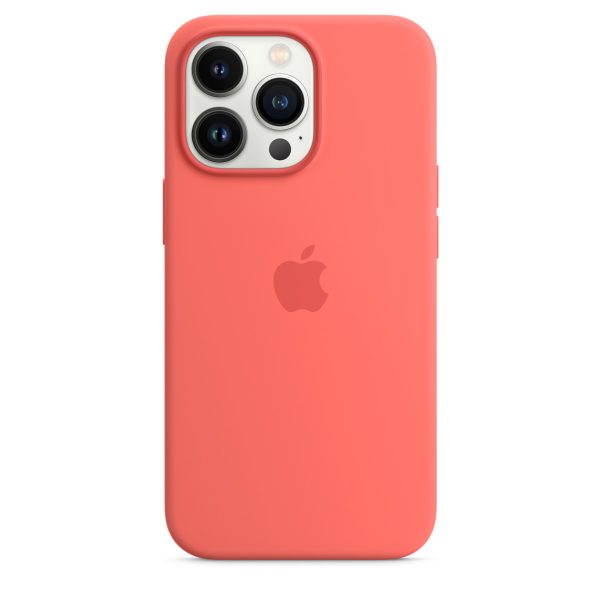 Чехол для iPhone 13 Pro Max MagSafe Silicone Case – G Розовый помело