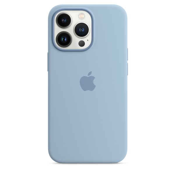 Чехол для iPhone 13 Pro Max MagSafe Silicone Case – G Синий туман