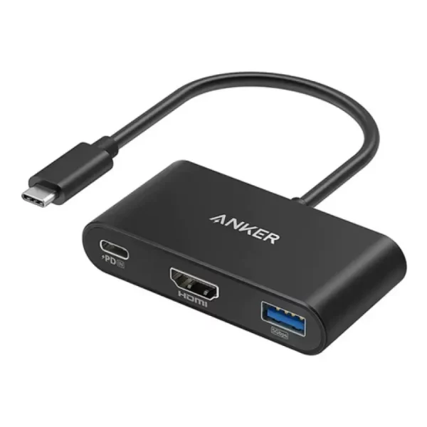 Переходник Anker 3-in-1 USB-C Multi-Function Hub Серый