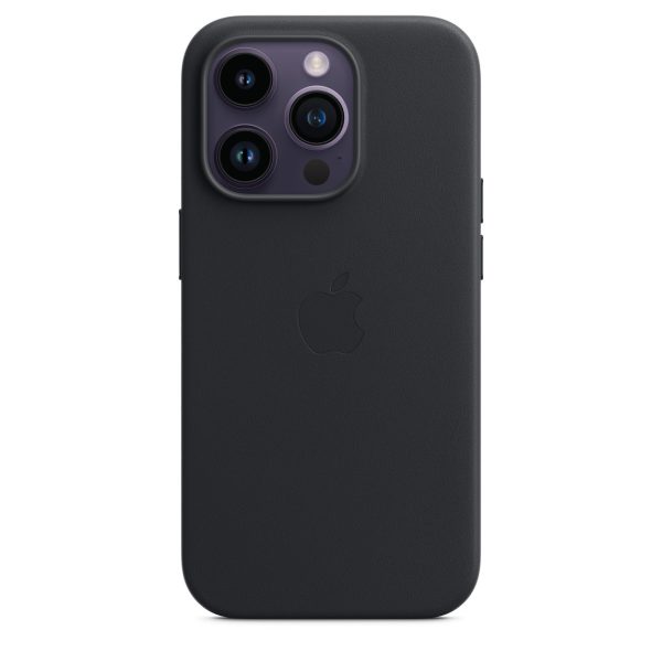 Кожаный Чехол MagSafe для Apple iPhone 14 Pro Case - G (Midnight)
