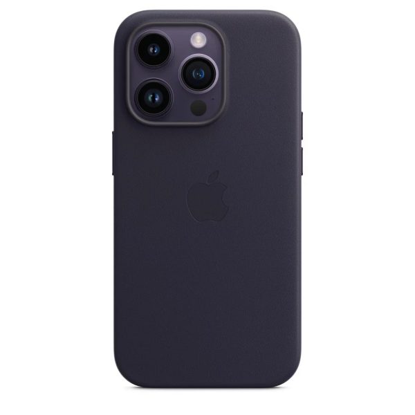 Кожаный Чехол MagSafe для Apple iPhone 14 Pro Case - G (Ink)