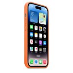 Кожаный Чехол MagSafe для Apple iPhone 14 Pro Max Case - G (Orange)