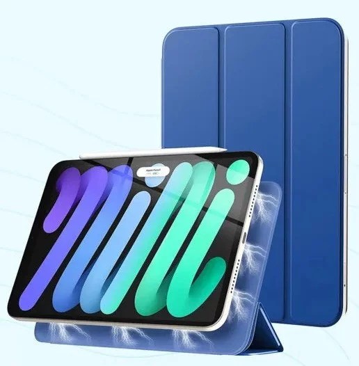 Чехол книжка iPad Mini 8.3” Gurdini Magnet Синий