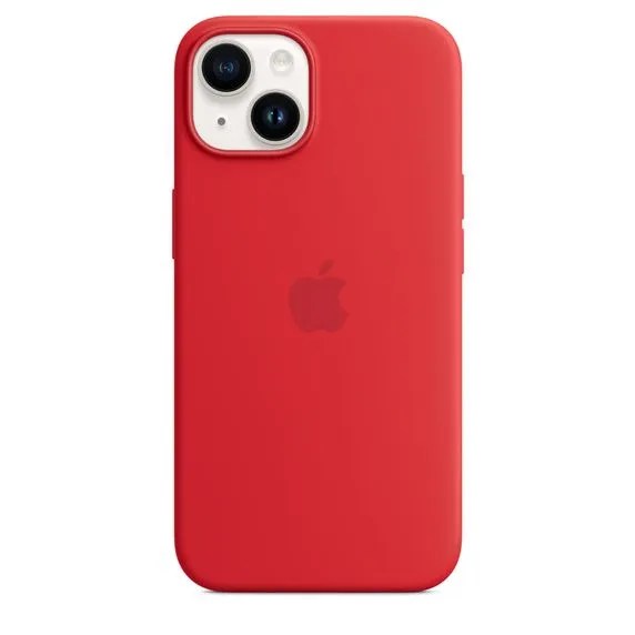 Чехол для Apple iPhone 14 Plus Magsafe Silicon Case - G (PRODUCT) RED