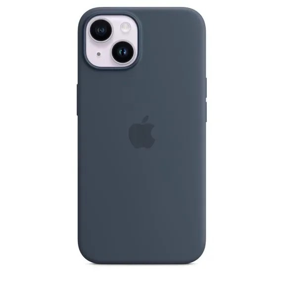 Чехол для Apple iPhone 14 Magsafe Silicon Case - G Storm Blue