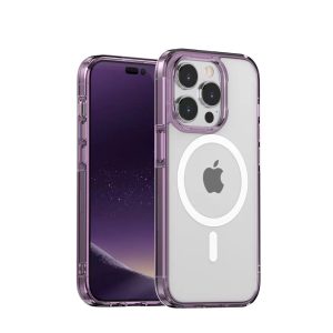 Чехол накладка iPhone 14 Pro 6.1" Gurdini Alba Series Protective MagSafe Фиолетовый