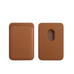 Чехол-бумажник MagSafe Gel для iPhone кожаный Коричневый