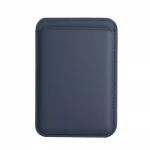 Чехол-бумажник MagSafe Gel для iPhone кожаный Темно - синий