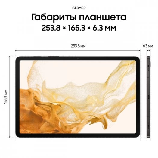 Планшет Samsung Galaxy Tab S8 8/128GB WiFi Graphite