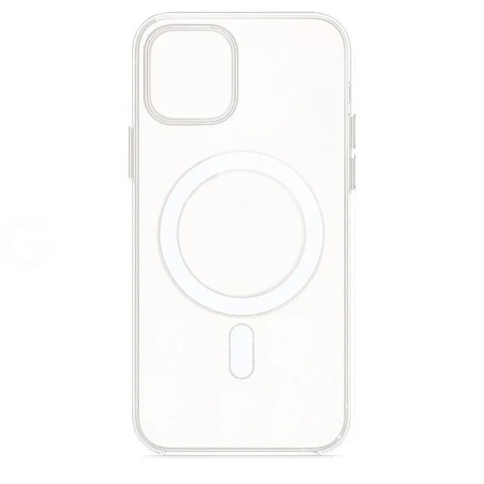 Чехол для iPhone 13 Clear Case Magsafe Gel  (Прозрачный)