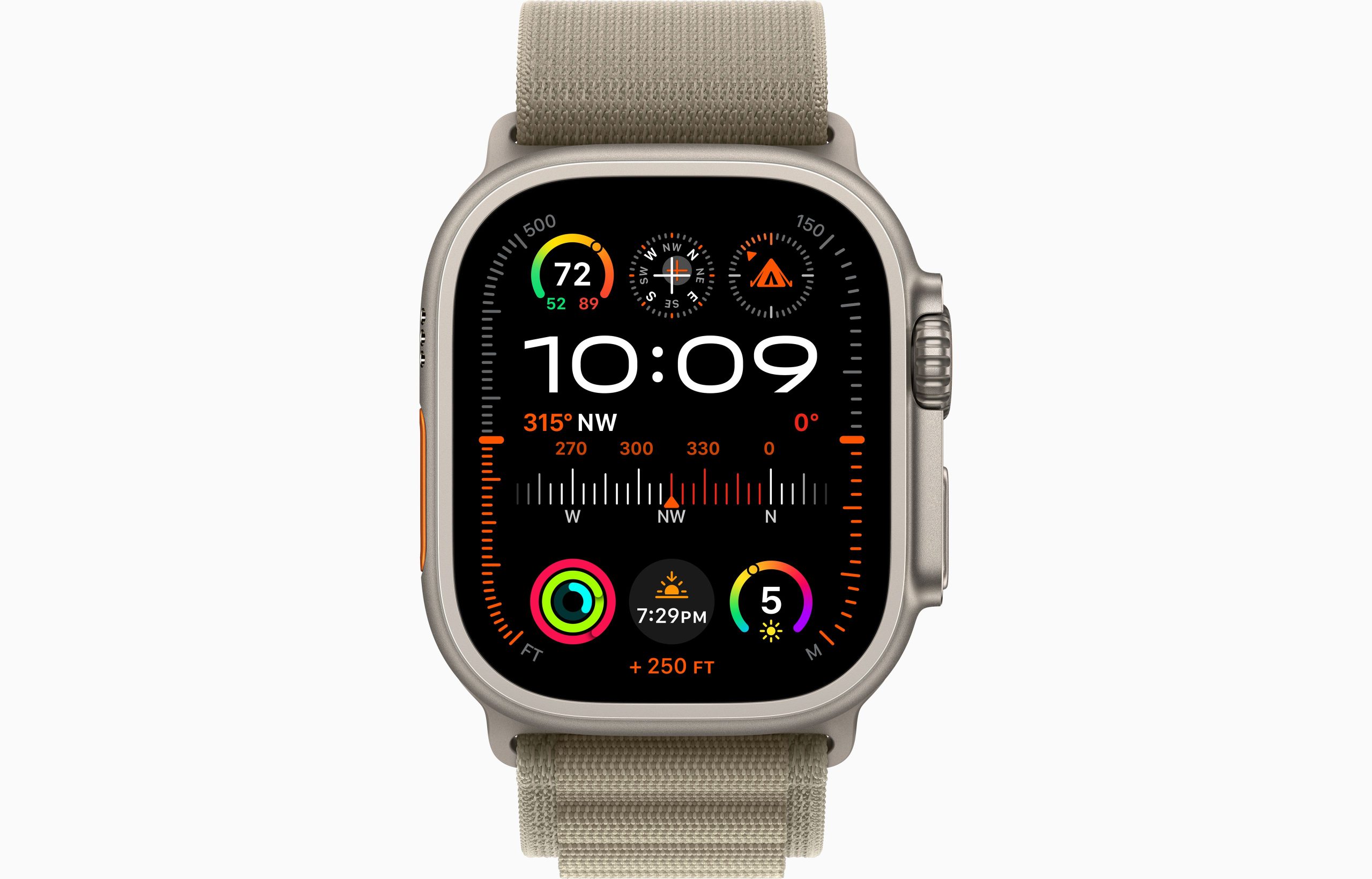 Apple Watch Ultra 2 GPS + Cellular 49 мм корпус из титана ремешок Alpine оливкового цвета