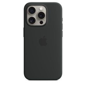 Чехол для iPhone 15 Pro Silicone Case Magsafe – G Черный