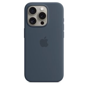 Чехол для iPhone 15 Pro Silicone Case Magsafe – G Штормовой Синий