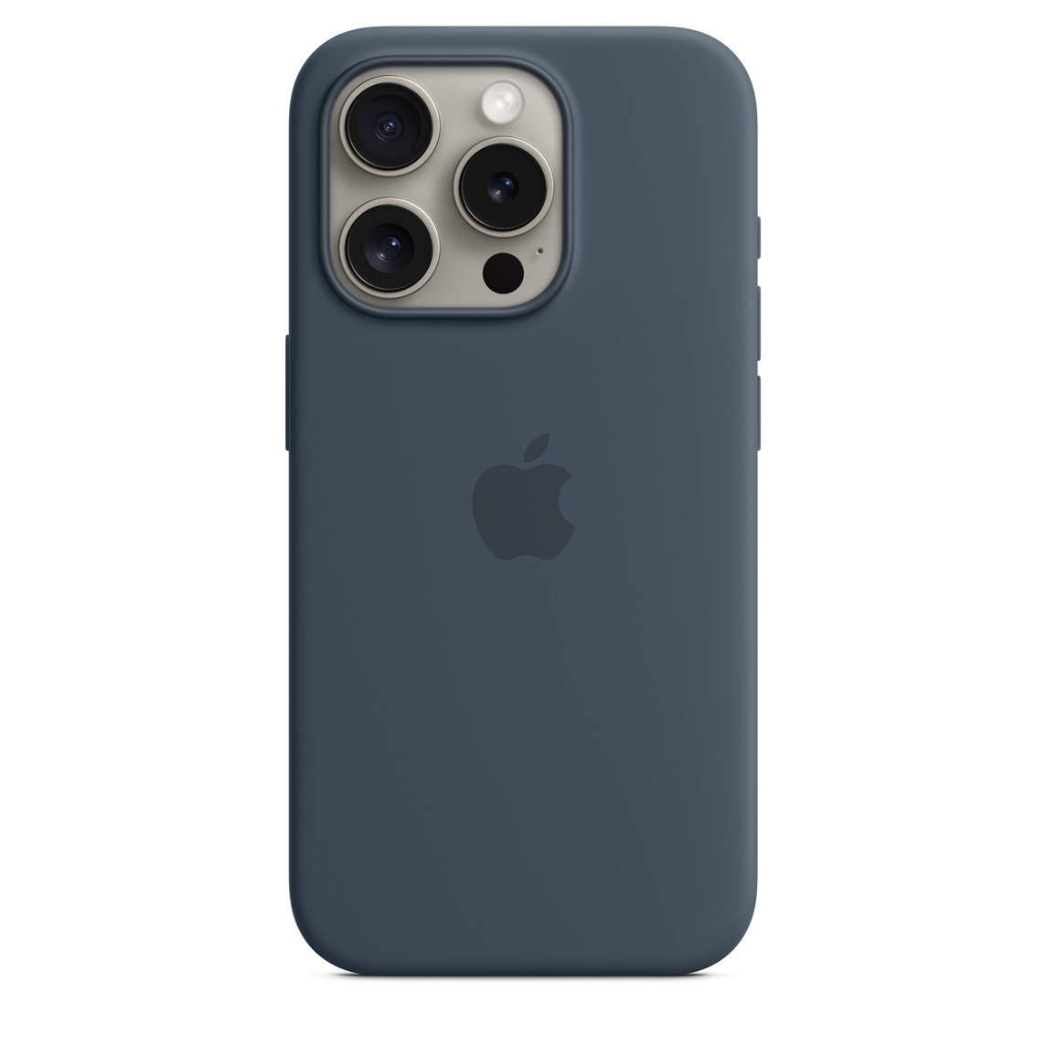 Чехол для iPhone 15 Pro Max Silicone Case Magsafe – G Штормовой Синий