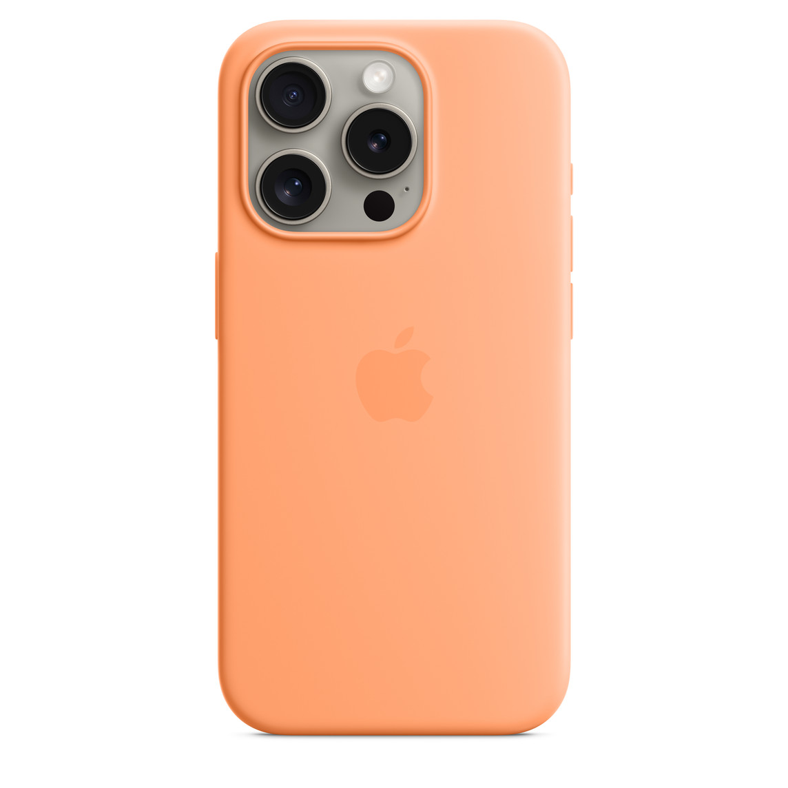 Чехол для iPhone 15 Pro Silicone Case Magsafe – G Оранжевый Сорбет
